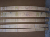 5 Staves from a 2010 California Wine Barrel