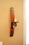 Wine Barrel Stave Wall Candle Holder