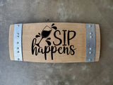 It's 5 o'clock somewhere Wine Barrel Stave Sign/Laser Engraved/Laser Engraving/Personalized/Wedding/Wall Art/Wall Hanging/Free Shipping