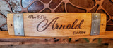 Personalized Name and Date Wood Sign, Wine Barrel Stave Est Date Wall Sign, Custom Wedding Gift, Personalized Anniversary Gift, Wall Plaque