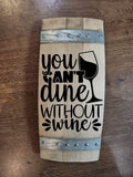 Wine Signs / Laser Engraved Wine Barrel Triple Stave Signs / Free Shipping