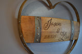 Personalized Wine Hoop Multi Stave Heart Sign/Valentines Gift/Romantic/Boyfriend/Girlfriend/Valentines Ideas/Handmade/Love/Free Shipping