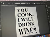 Wine Signs / Laser Engraved Wine Barrel Triple Stave Signs / Free Shipping