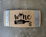 It's 5 o'clock somewhere Wine Barrel Stave Sign/Laser Engraved/Laser Engraving/Personalized/Wedding/Wall Art/Wall Hanging/Free Shipping