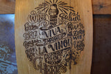 VIVA LA VINO Wine Barrel Stave Sign/Laser Engraved/Laser Engraving/Personalized/Wedding/Wall Art/Wall Hanging/Free Shipping