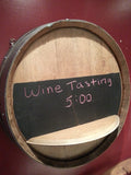 Wine Barrel Head Chalk Board
