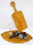 Wine Barrel Cutting Board & Paddle Set
