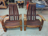 Wine Barrel Adirondack Chair with free shipping