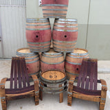 Wine Barrel Adirondack Chair with free shipping