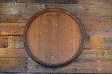 Personalized Reclaimed Wine Barrel Head: Lazy Susan/Wall Art