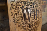 Heart of Wine Barrel Stave Sign