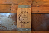 Personalized Family Name Wine Barrel Stave Sign