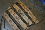 Personalized Wine Hoop Heart Sign