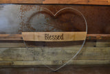 Personalized Wine Hoop Heart Sign