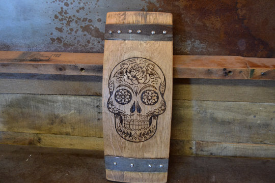 Sugar Skull - Wooden Bottle Opener Sugar Skull - Wooden Bottle Opener