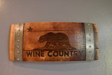 Wine Country Cali Bear Wine Barrel Stave Sign