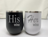 Custom Wine Tumblers for Couples