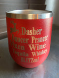 Holiday Wine Tumblers - VARIETY OF SAYINGS